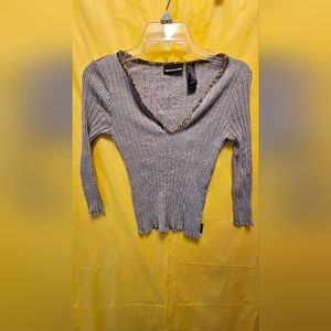 DKNY JEANS Women's grey knit M